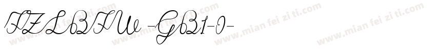 FZLBFW -GB1-0字体转换